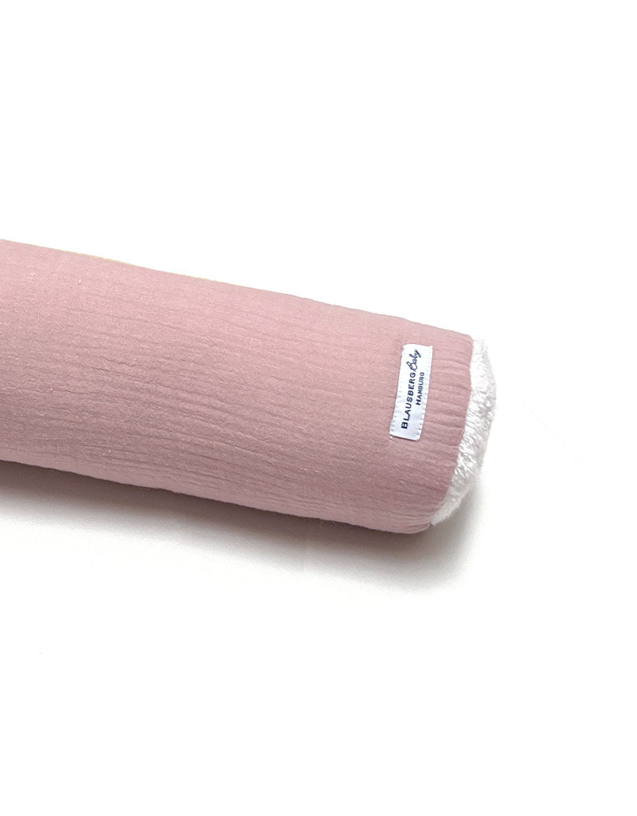 Bettschlange Musselin Blush Rosa