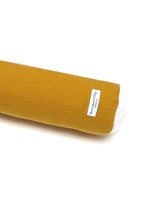 Bettschlange Musselin Senf Gelb