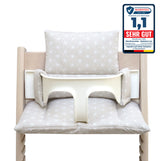 SITZKISSEN SET ABWASCHBAR Happy Star Beige FÜR TRIPP TRAPP Blausberg Baby