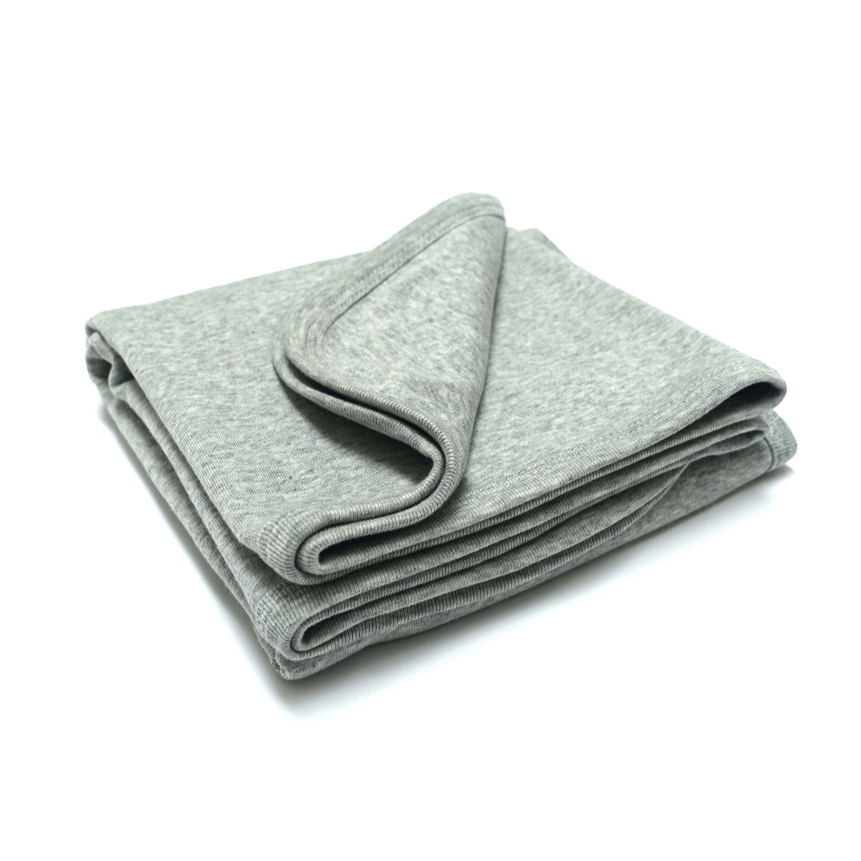 Kuscheldecke Baumwolldecke Grau 80x80cm Wellyou