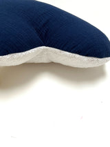 Schmusewolke Wolken-Kissen - Musselin Dunkelblau Blausberg Baby