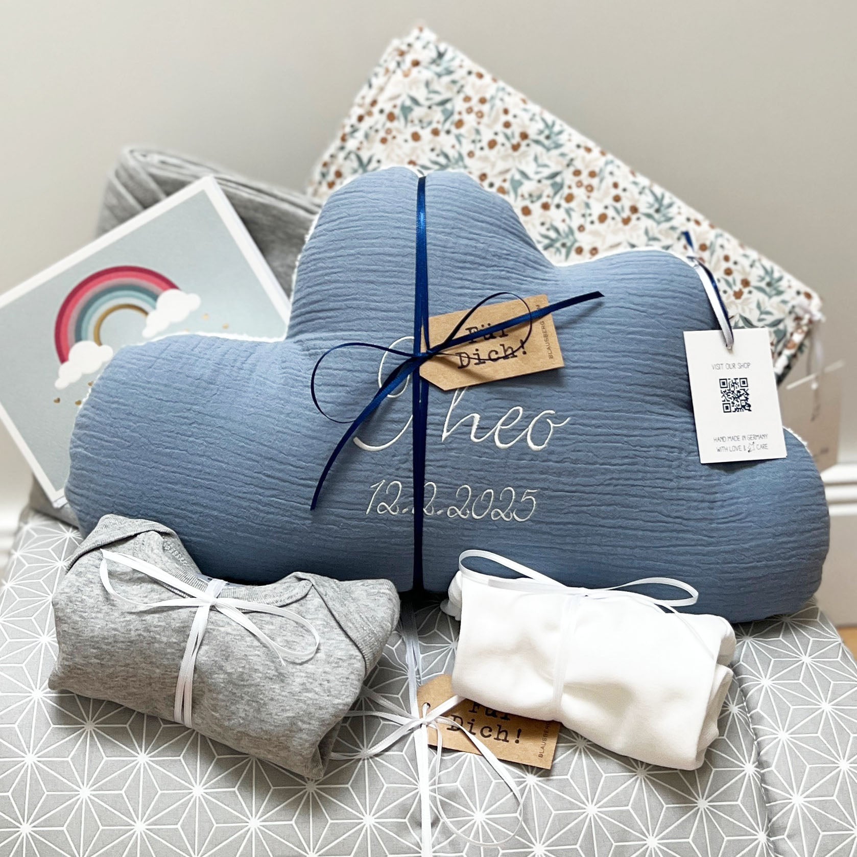 Geschenk-Paket - Blau & Grau Blausberg Baby