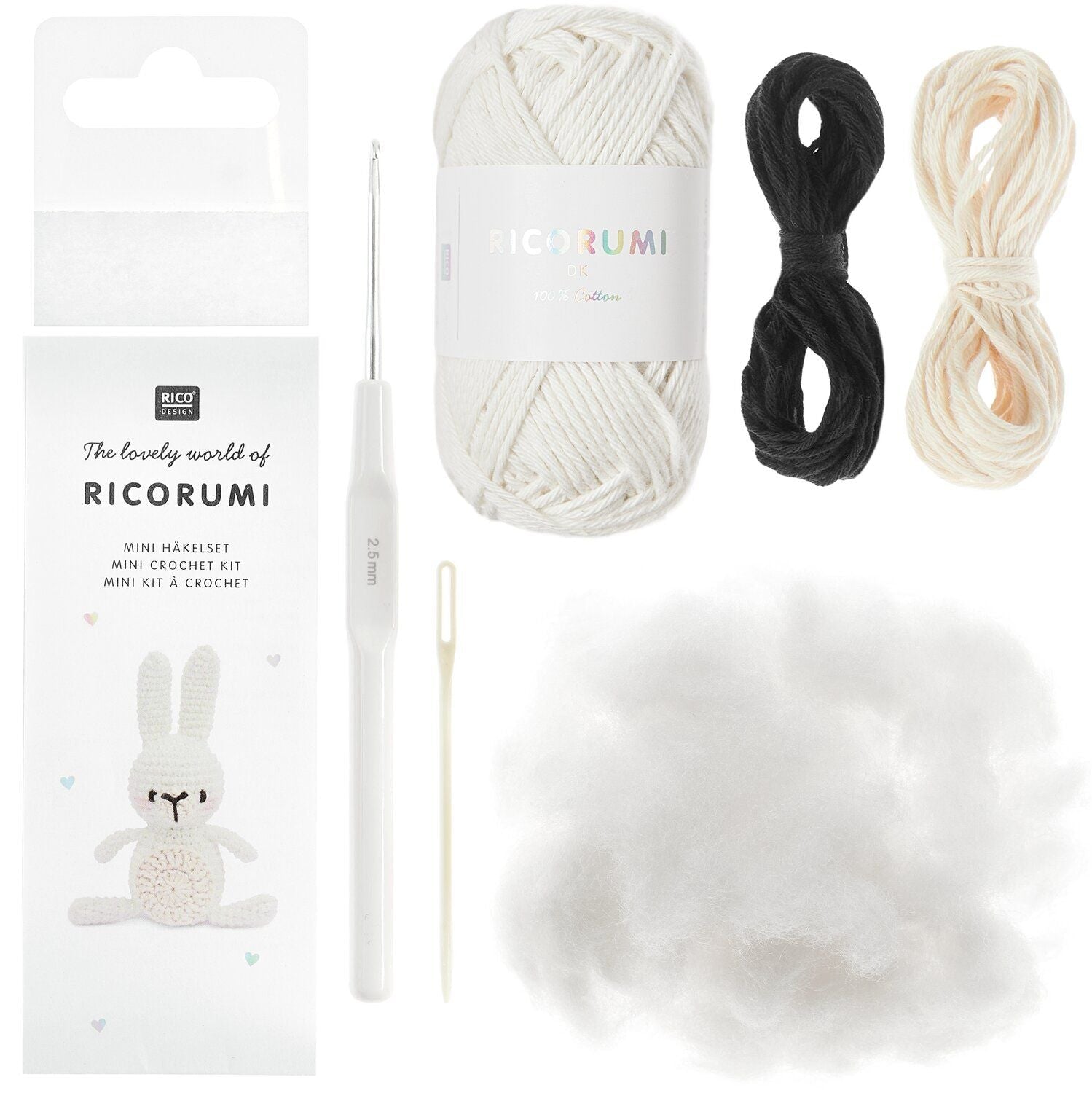 Ricorumi Mini Easy Häkelset - Häschen Rico