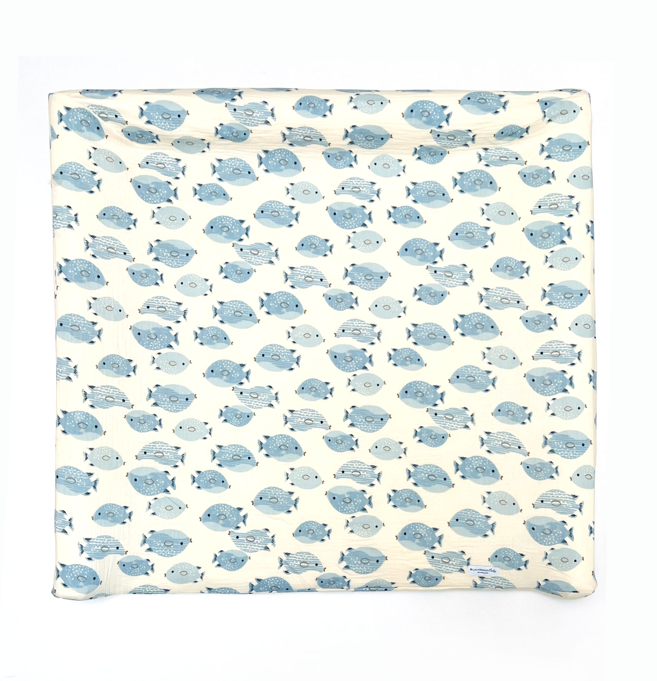 Musselin Bezug für Wickelauflage / Wickelunterlage Vädra 74x80 cm von IKEA Fisch Beige (Kopie) Blausberg Baby