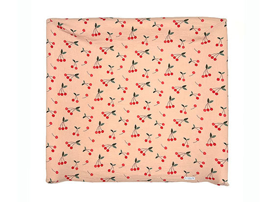 Musselin Bezug für Wickelauflage / Wickelunterlage Vädra 74x80 cm von IKEA Kirsche Beige Blausberg Baby