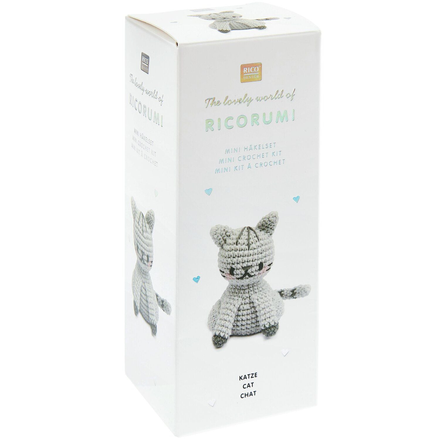 Ricorumi Mini Easy Häkelset Grau - Katze Rico