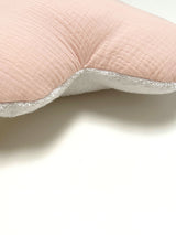 Schmusewolke Wolken-Kissen - Musselin Lachs Rosa Blausberg Baby