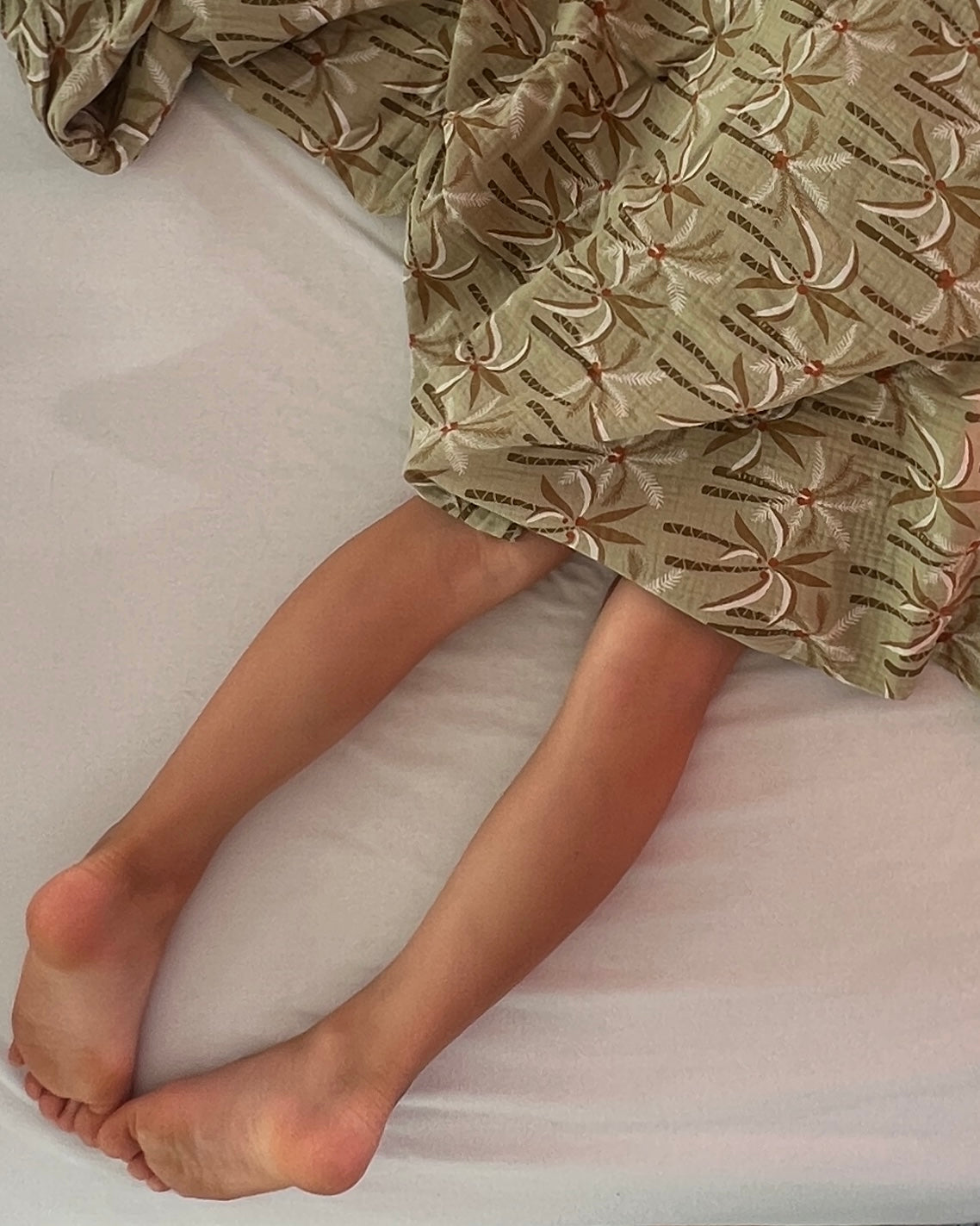 Musselin Decke aus Baumwolle, Oeko-Tex – Weiche Sommerdecke, Überdecke, Schlafdecke Grün Palmen (Kopie) Blausberg Baby