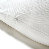 Stillkissen "Das Original" von Theraline 190cm x 38cm mit Blausberg Baby Musselin Bezug (abnehmbar) mit Nestbau-Funktion - Weiss Blausberg Baby