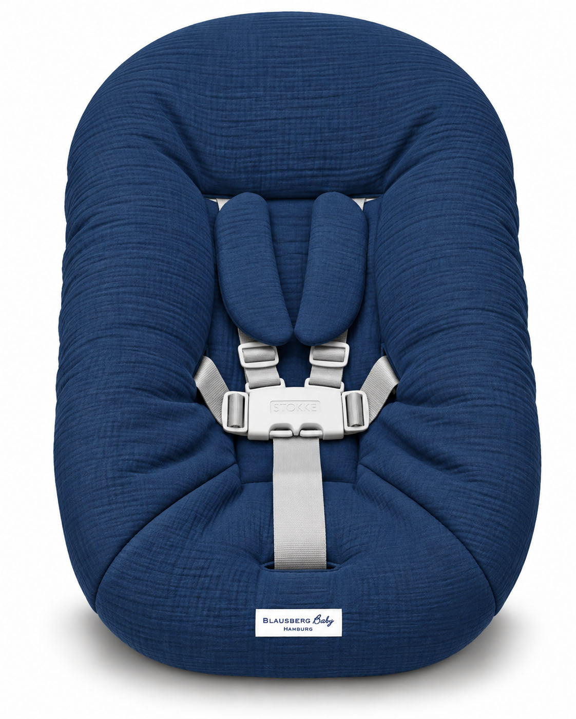 Stokke Tripp Trapp Newborn Set Bezug aus Musselin - Marineblau Blausberg Baby