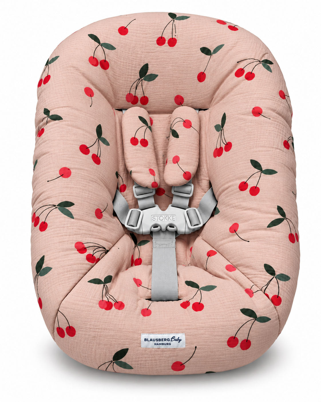 Stokke Tripp Trapp Newborn Set Bezug aus Musselin - Puder Kirsch Rosa