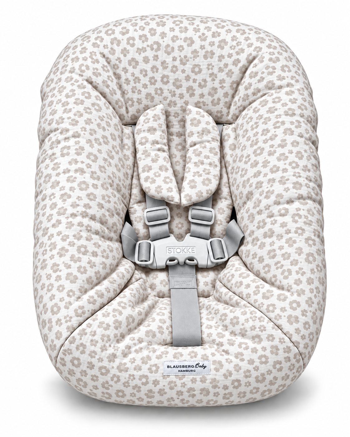 Stokke Tripp Trapp Newborn Set Bezug aus Musselin - Tiger Print Beige Weiß