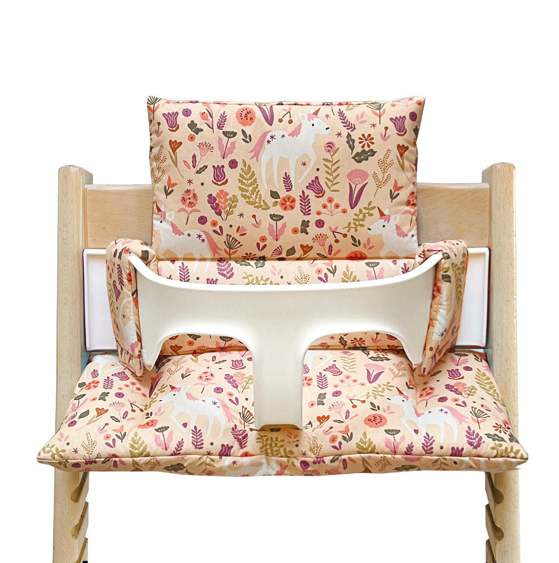 SITZKISSEN SET ABWASCHBAR Einhorn Rosa FÜR TRIPP TRAPP Blausberg Baby