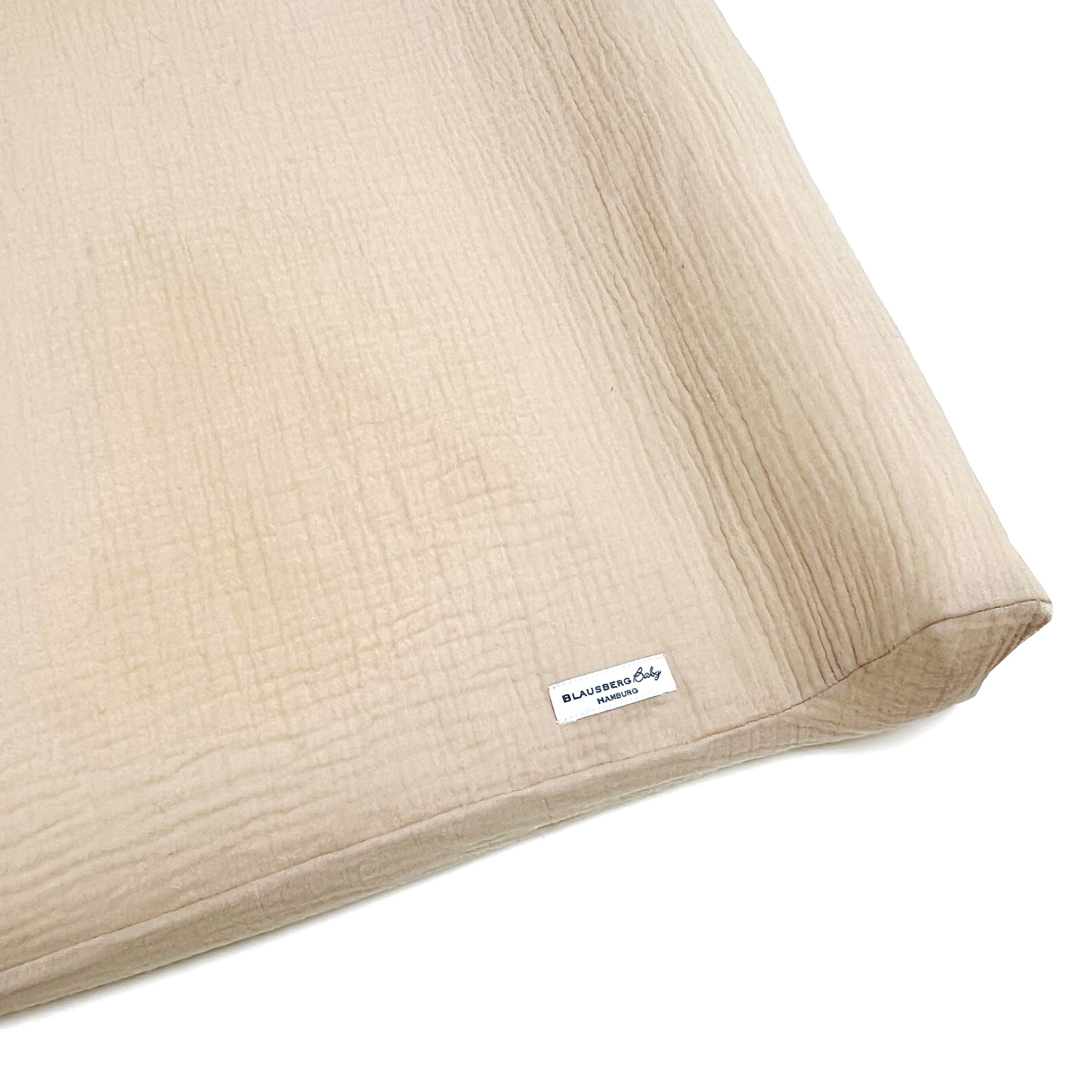 Musselin Bezug für Wickelauflage / Wickelunterlage Vädra 74x80 cm von IKEA Beige Blausberg Baby