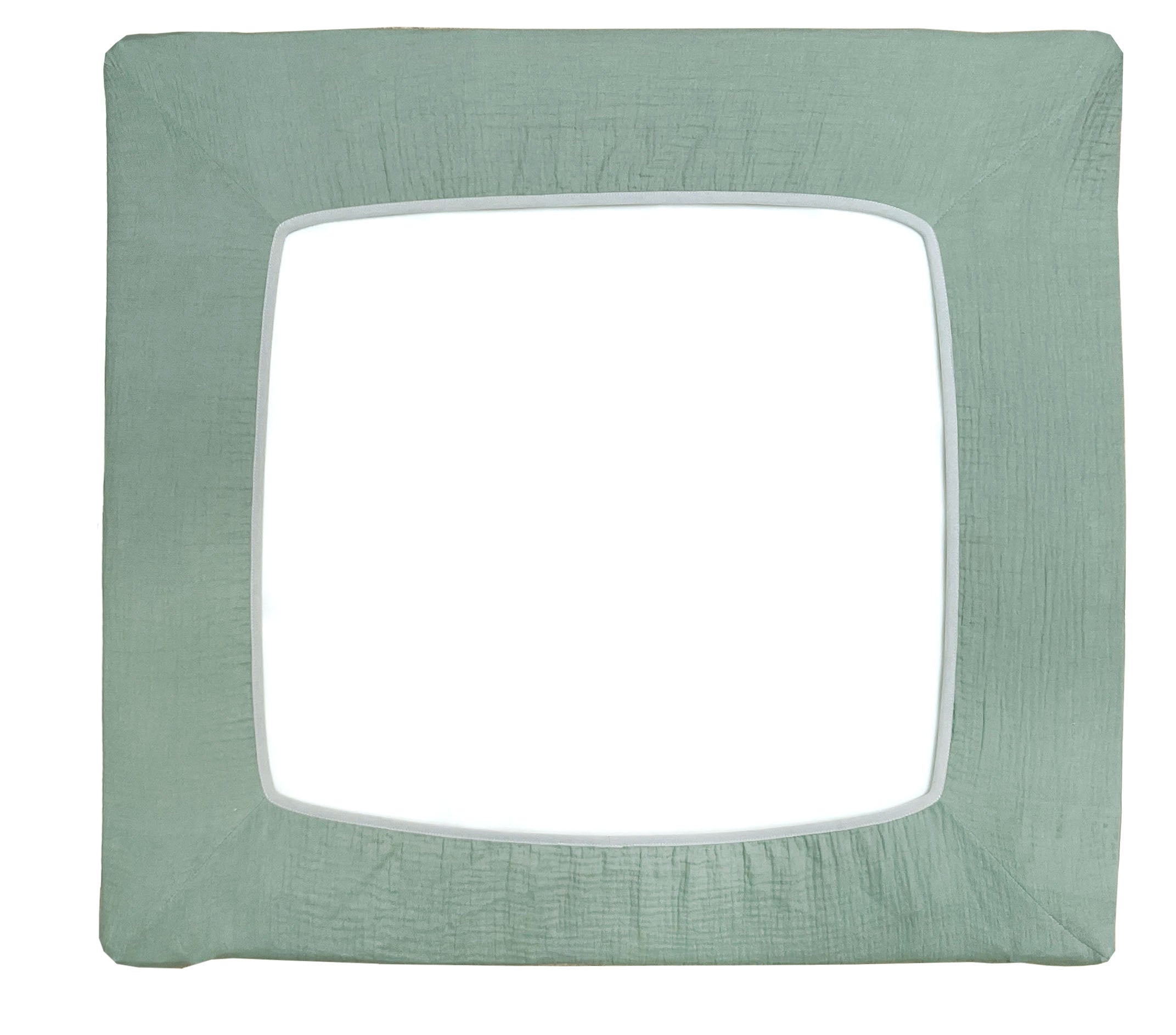Musselin Bezug für Wickelauflage / Wickelunterlage Vädra 74x80 cm von IKEA Salbei Eukalyptus Blausberg Baby