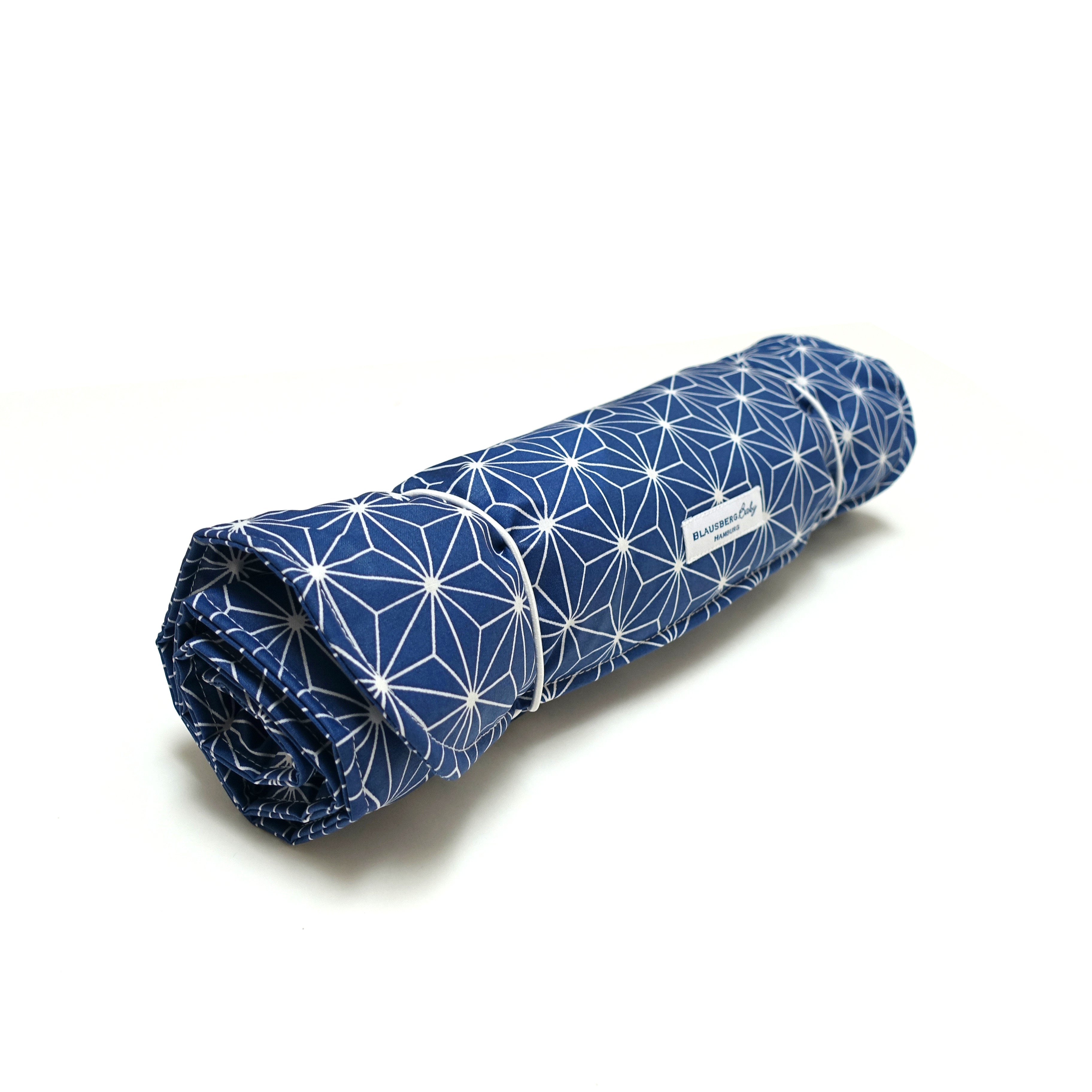Wickelunterlage für unterwegs - beschichtet, abwischbar, wasserabweisend in Happy Star Blueberry Blau Blausberg Baby