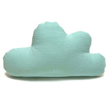 Kissen personalisiert mit Namen Baby - Musselin Mint Blausberg Baby