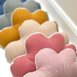 Mit Namens-Stickerei Schmusewolke Wolken-Kissen - Musselin Altrosa personalisiert Blausberg Baby