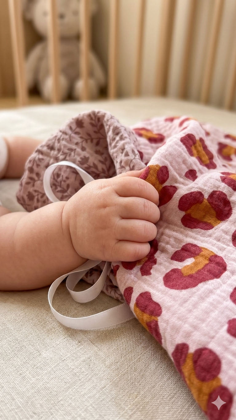 Das Schnuffeltuch Set aus weichem Musselin ist eine leichte Babydecke und ideale Baby Sommerdecke für warme Tage. Als liebevoll zusammengestelltes Baby Kuschelset vereint es hochwertige Musselin Accessoires, natürliche Babyprodukte und stilvolle Baby Essentials. Perfekt als Baby Geschenkset, praktische Baby Must Haves und besondere Baby Geschenkidee zur Geburt.