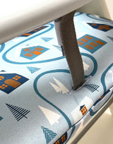 Sitzkissen Set für Hauck Alpha Weihnachten Schnee Blau Blausberg Baby