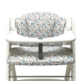 Sitzkissen Set für Hauck Alpha ABWASCHBAR Blumenwiese Blau Beige Blausberg Baby
