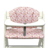Sitzkissen Set für Hauck Alpha ABWASCHBAR Blumenwiese Rosa Beige Blausberg Baby