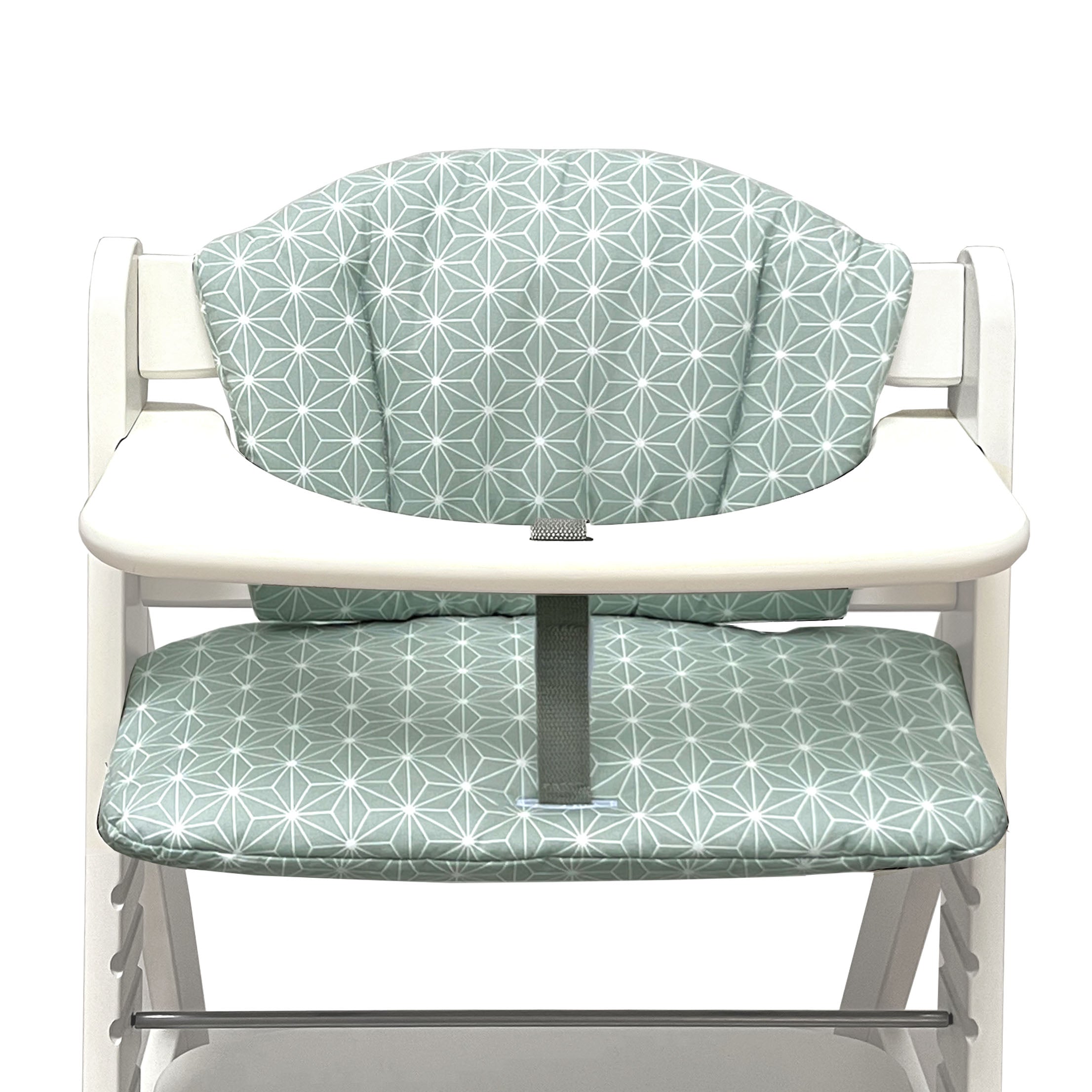 Sitzkissen Set ABWASCHBAR für Hauck Alpha Happy Star Grün – Blausberg Baby