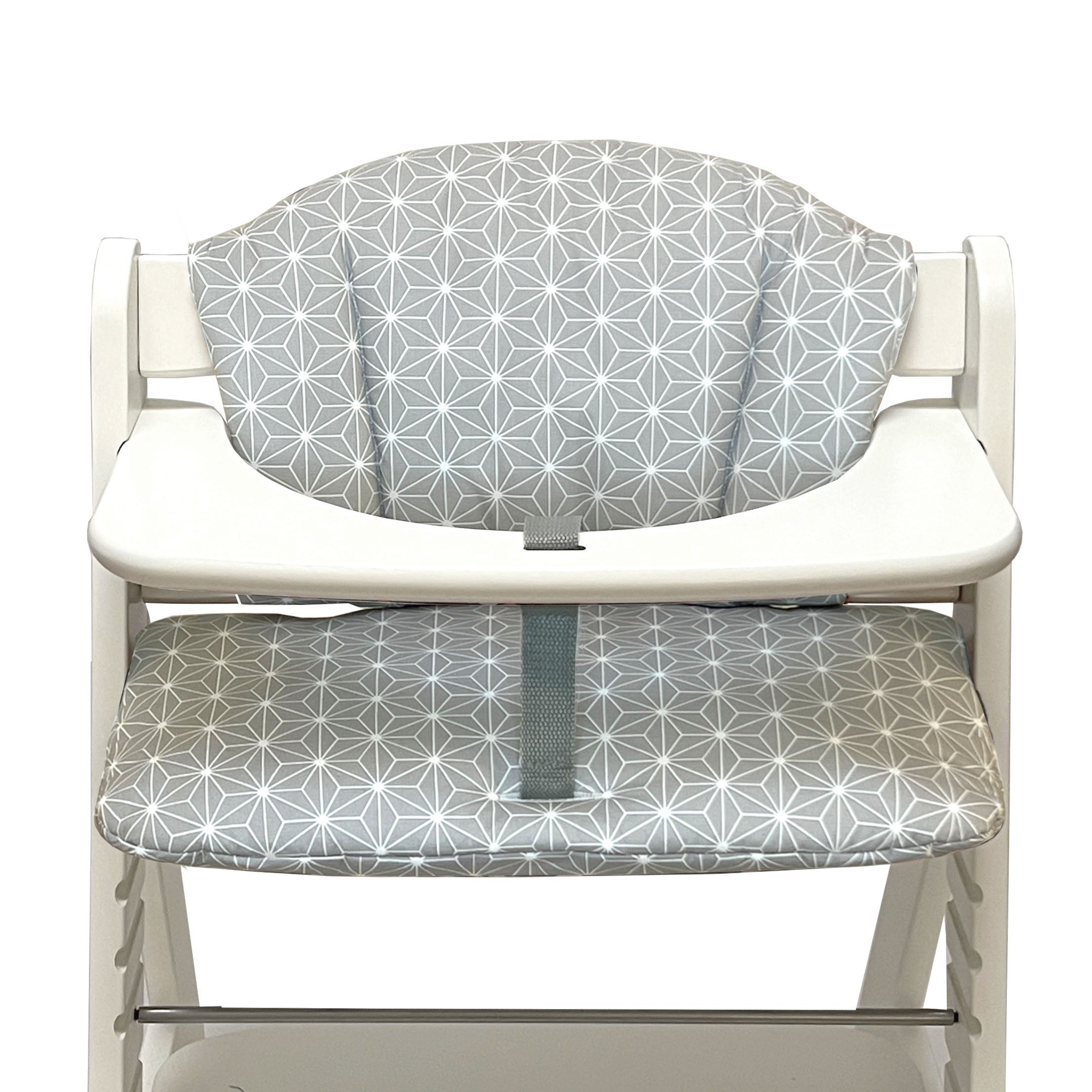 Sitzkissen Set ABWASCHBAR für Haucke Alpha Happy Star Grau Blausberg Baby