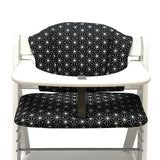 Sitzkissen Set ABWASCHBAR für Haucke Alpha Happy Star Schwarz Blausberg Baby