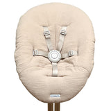 Bezug Nomi Babyschale von Stokke in Musselin Beige Blausberg Baby