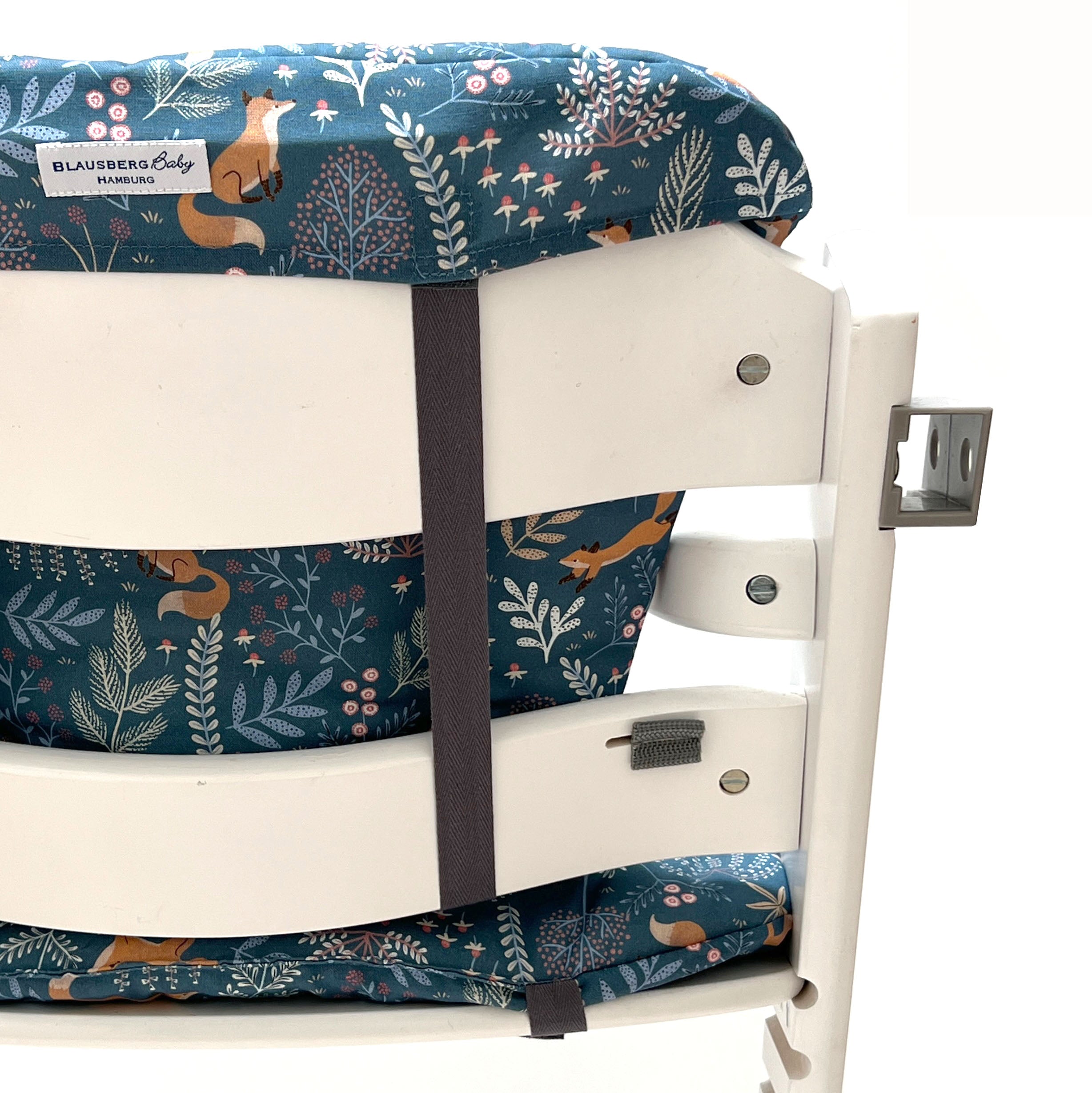 Timba Sitzkissen Set Fuchs Waldtiere Blau für Hochstuhl Blausberg Baby