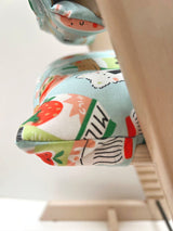 ABWASCHBAR Tripp Trapp Sitzkissen Junior Set Asia Comic Mint Blausberg Baby