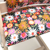 ABWASCHBAR Tripp Trapp Sitzkissen Junior Set Wilde Blumen Retro