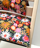 ABWASCHBAR Tripp Trapp Sitzkissen Junior Set Wilde Blumen Retro