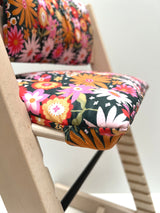 ABWASCHBAR Tripp Trapp Sitzkissen Junior Set Wilde Blumen Retro