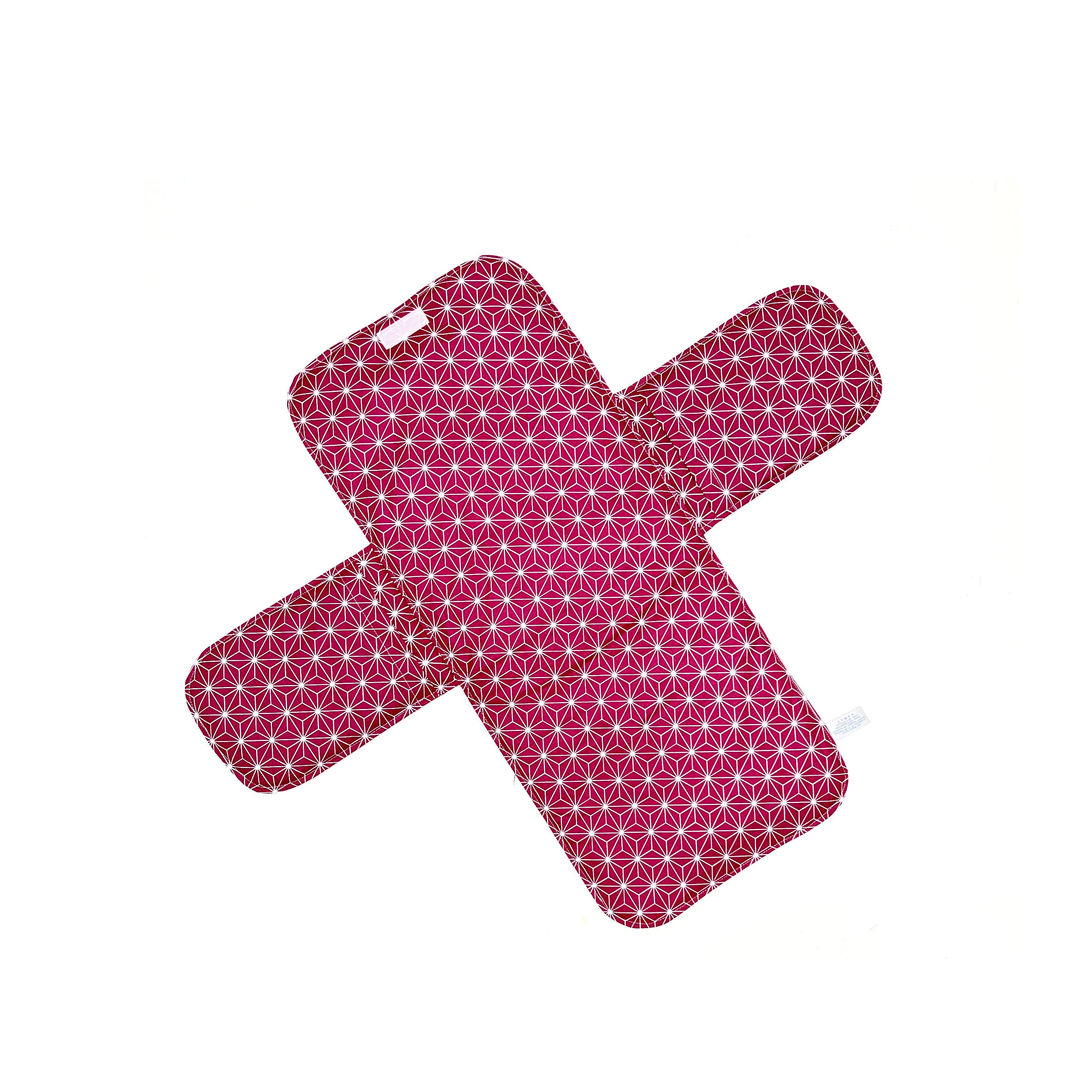Wickeltasche Windeltasche mit Wickelunterlage für unterwegs Happy Star Cranberry Rot Blausberg Baby