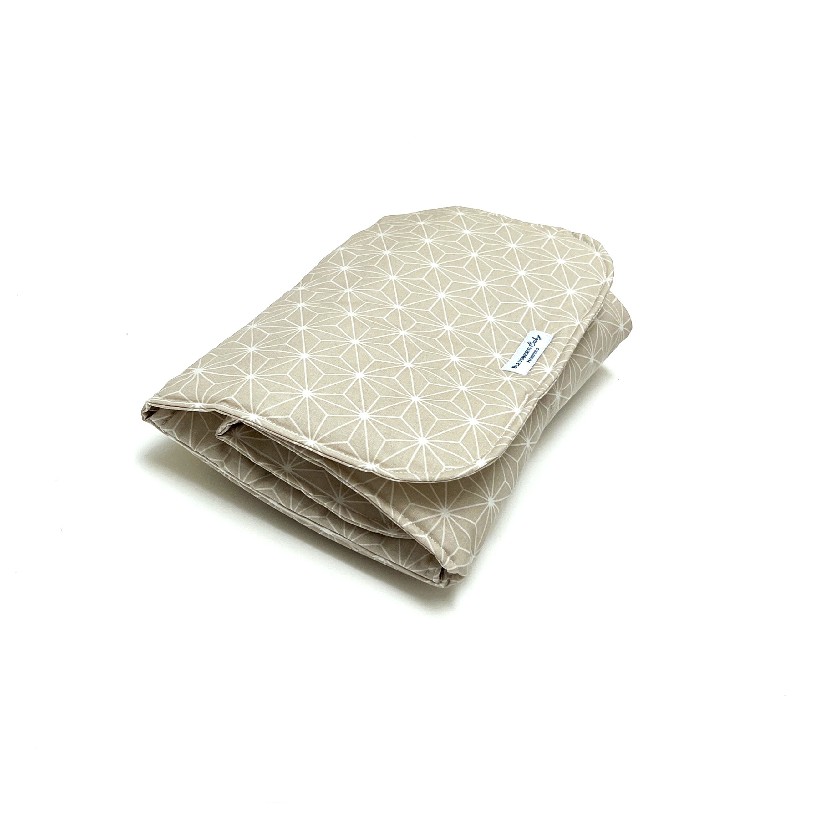 Kopie von Wickeltasche Windeltasche mit Wickelunterlage für unterwegs Happy Star Grau Blausberg Baby