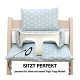 Abwaschbar Tripp Trapp Sitzkissen Happy Star Grün Blausberg Baby