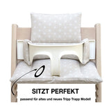 ABWASCHBAR Tripp Trapp Sitzkissen Happy Star Beige Blausberg Baby