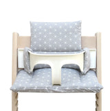 Abwaschbar Tripp Trapp Sitzkissen Happy Star Grau Blausberg Baby
