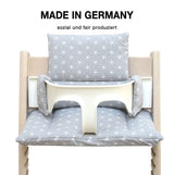 Abwaschbar Tripp Trapp Sitzkissen Happy Star Grau Blausberg Baby