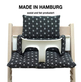 Abwaschbar Tripp Trapp Sitzkissen Happy Star Schwarz Blausberg Baby