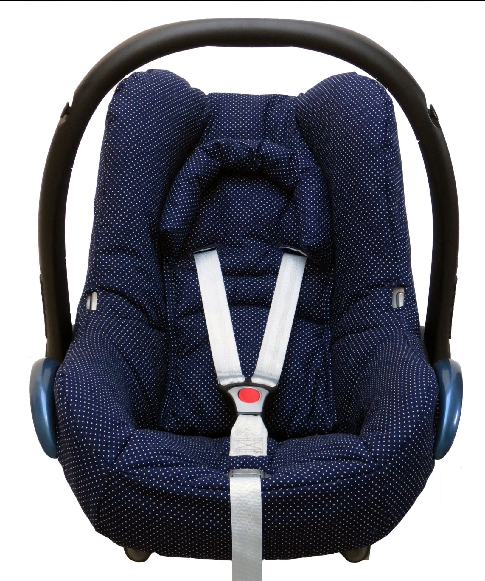 Maxi Cosi Cabriofix Bezug Blau Pünktchen
