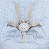 Bezug Nomi Babyschale von Evomove Hellgrau/Hellblau Sterne Blausberg Baby