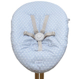 Bezug Nomi Babyschale von Evomove Hellgrau/Hellblau Sterne Blausberg Baby