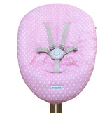 Bezug Nomi Babyschale von Evomove Rosa Sterne Blausberg Baby