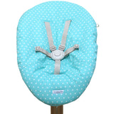 Bezug Nomi Babyschale von Evomove Türkis Sterne Blausberg Baby