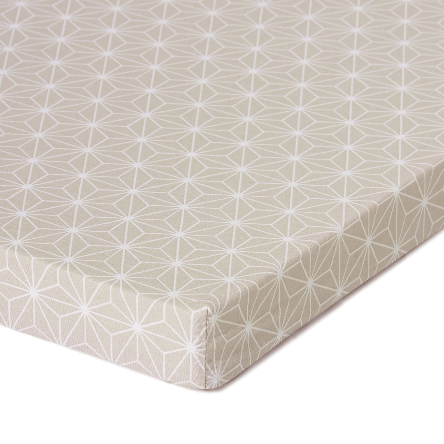 Spielmatte, Matratze 100x100 cm aus Schaumstoff Happy Star Beige Blausberg Baby