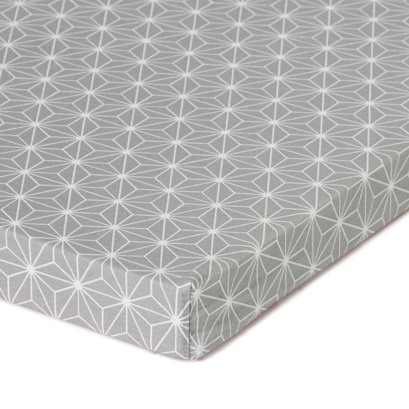 Spielmatte, Matratze 100x100 cm aus Schaumstoff Happy Star Grau Blausberg Baby