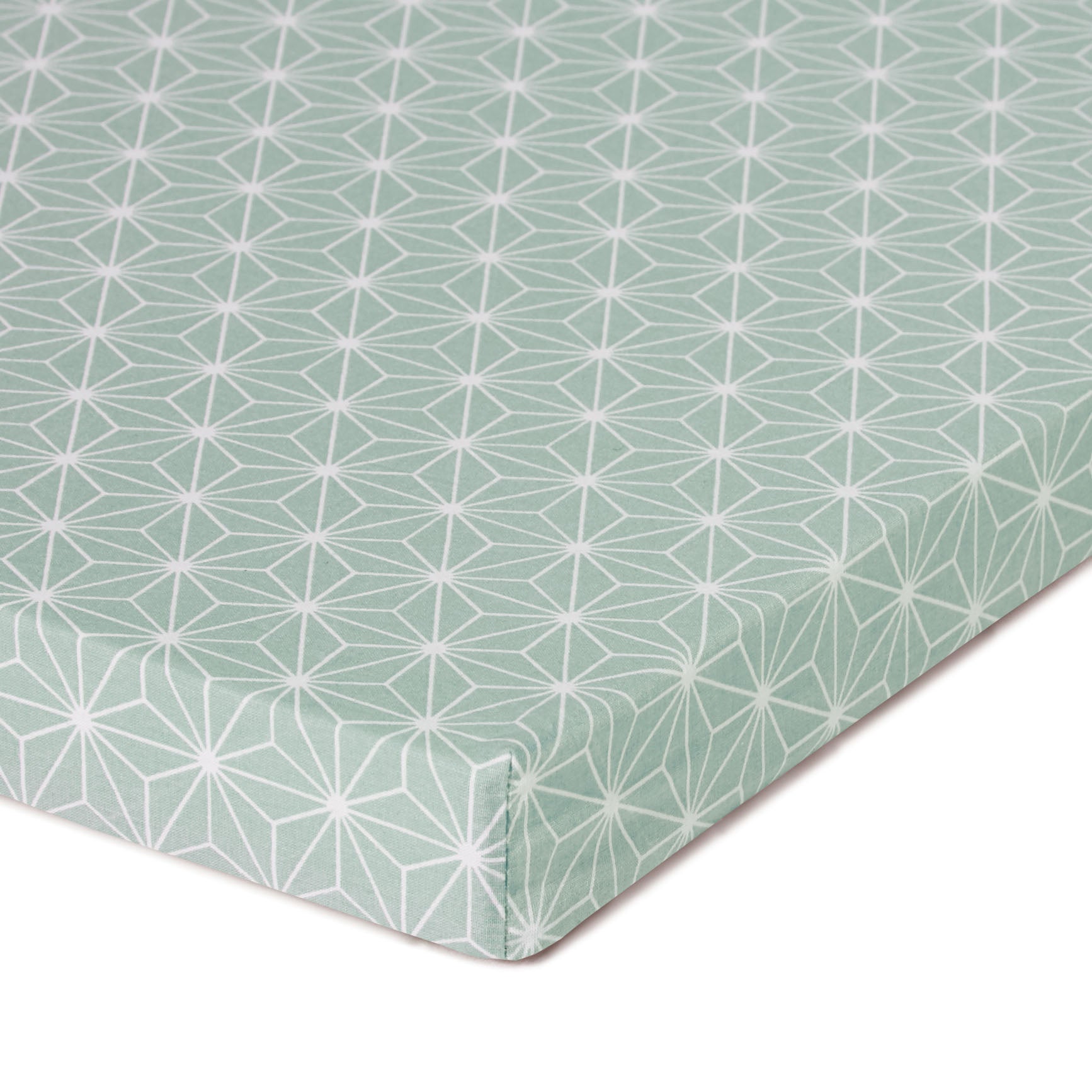 Spielmatte, Matratze 100x100 cm aus Schaumstoff Happy Star Grün Blausberg Baby